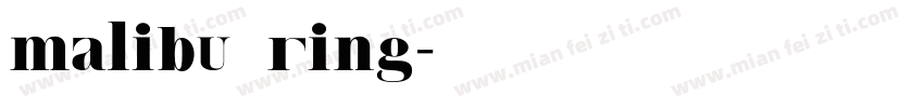 malibu ring字体转换